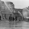 Hasičské cvičení na náměstí v roce 1958, Zemský archiv Opava